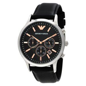 NWT Authentic Emporio Armani Fashion Men's Quartz Steel Authentic Watch